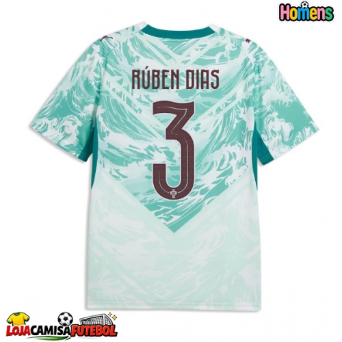 Camisa de Futebol Portugal Ruben Dias #3 Equipamento Secundário Mundo 2026 Manga Curta